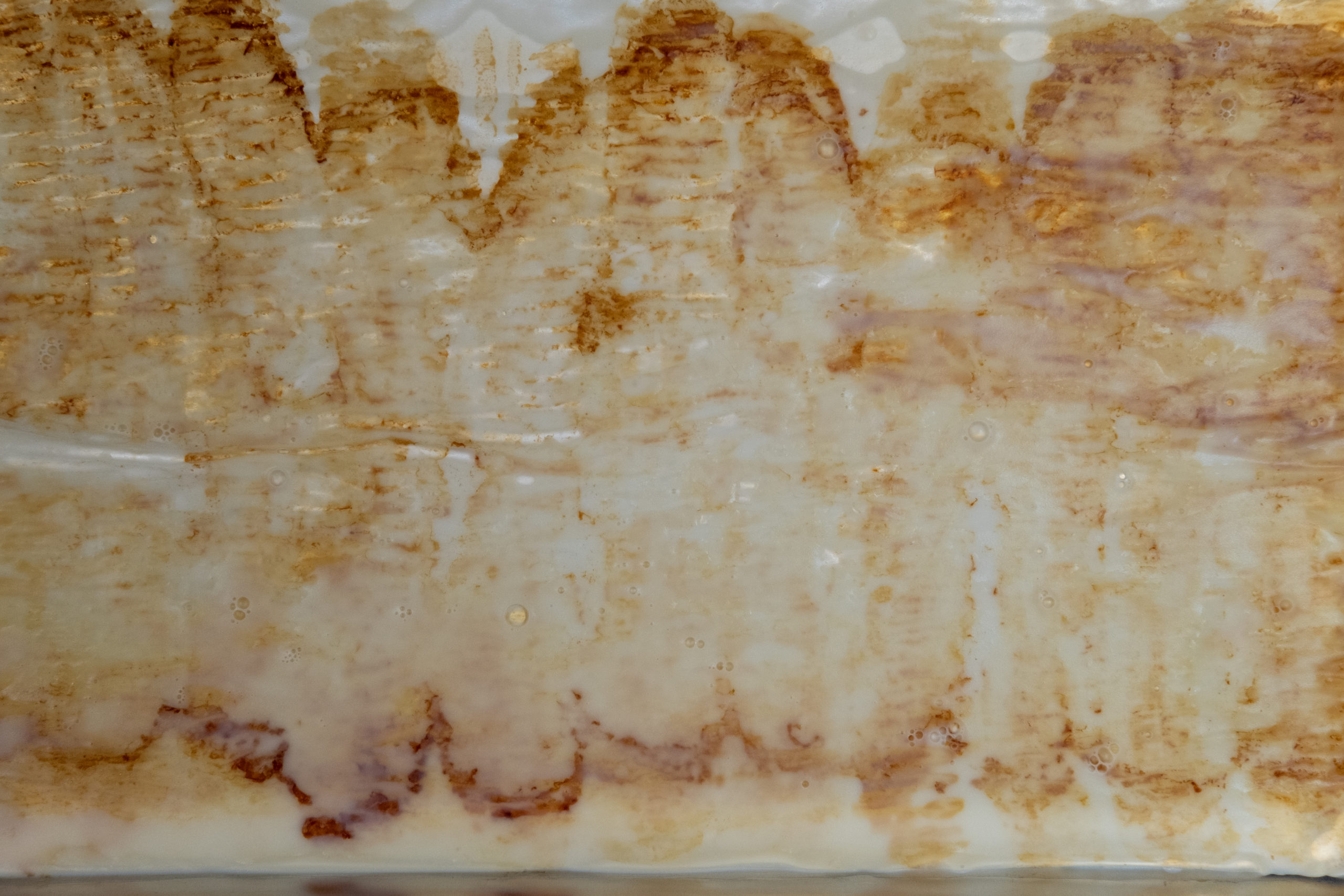 Grease, bacon fat, parchment paper, aluminum pan, 2022